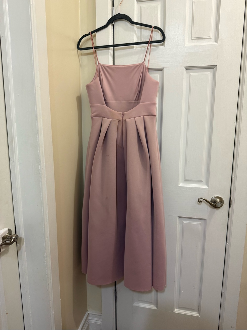 ASOS Dusty Rose Spaghetti Strap Midi Dress Size 6 - Picture 3 of 6
